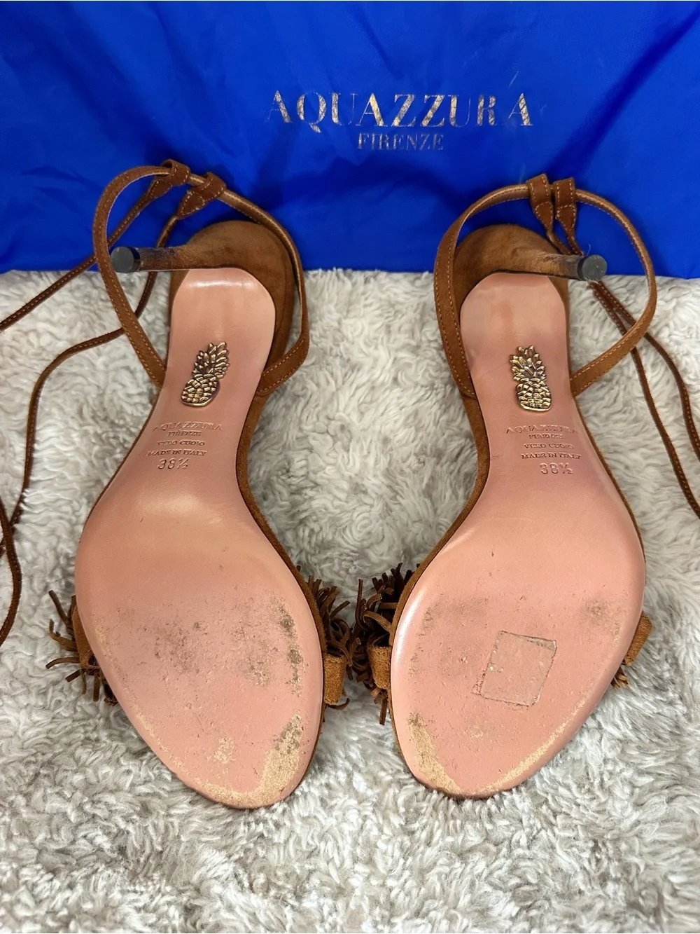 Aquazzura Wild Thing Suede Sandals